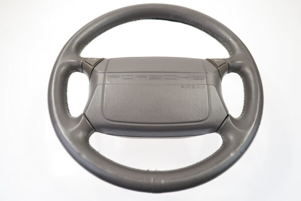 Porsche 911 964 Lenkrad Leder grau inkl. Abdeckung 96434780450 steering wheel - Image 2