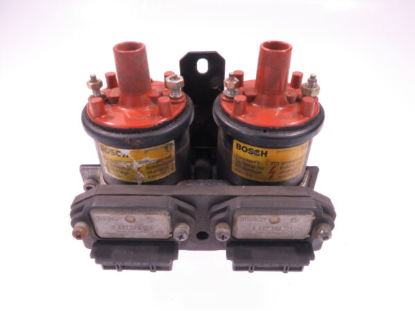 Porsche 911 964 Zündspule mit Halter Schaltgeräte Bosch ignition coil 0277100124 / 0221118322