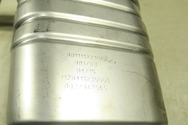 Porsche 981 Boxster / Cayman Hauptschalldämpfer links NEU NEW Exhaust 981 111 221 02 Auspuff muffler - Image 4