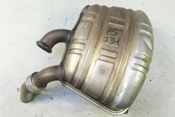 Porsche 911 996 Schalldämpfer Endtopf Gillet 99611113157 mit Halter exhaust silencer