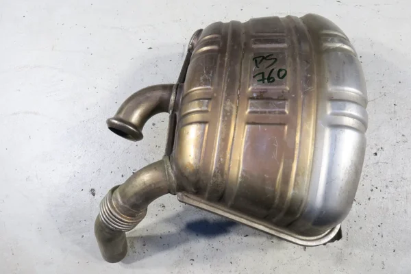 Porsche 911 996 Schalldämpfer rechts Auspuff Original Gillet inkl. Halteplatte 99611112157