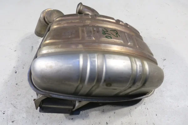 Porsche 911 996 Schalldämpfer rechts Auspuff Original Gillet inkl. Halteplatte 99611112157 – Bild 3