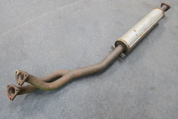 Porsche 944 Bischoff Dämpfer Vorschalldämpfer inkl. Abgasrohr 94411108203