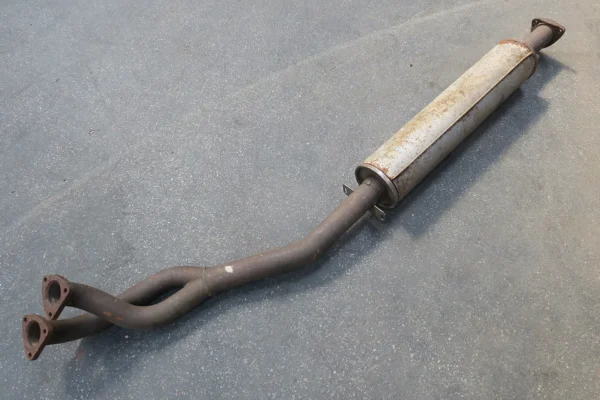Porsche 944 Bischoff Dämpfer Vorschalldämpfer inkl. Abgasrohr 94411108203