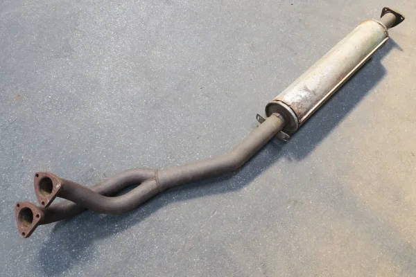 Porsche 944 Bischoff Dämpfer Vorschalldämpfer inkl. Abgasrohr 94411108203