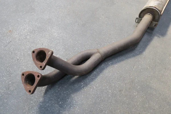 Porsche 944 Bischoff Dämpfer Vorschalldämpfer inkl. Abgasrohr 94411108203 – Bild 2