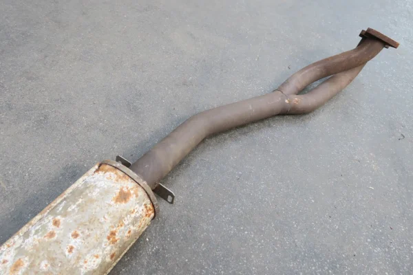 Porsche 944 Bischoff Dämpfer Vorschalldämpfer inkl. Abgasrohr 94411108201 – Bild 5