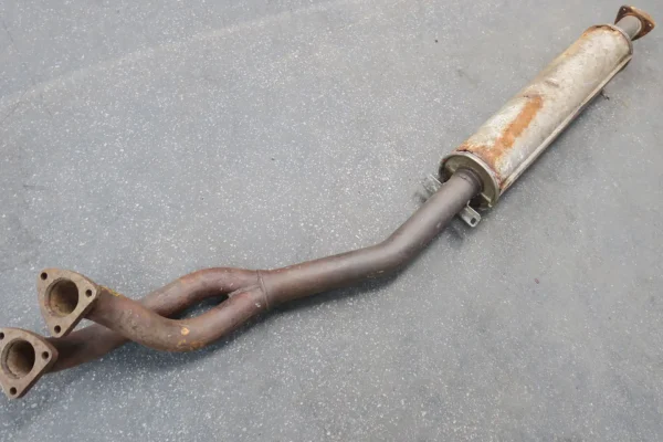 Porsche 944 Bischoff Dämpfer Vorschalldämpfer inkl. Abgasrohr 94411108203 – Bild 6