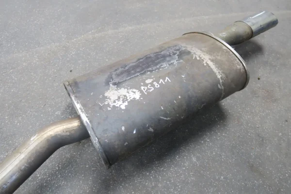 Porsche 944 S 2 Bischoff Dämpfer Nachschalldämpfer inkl. Abgasrohr 94411108302 Edelstahl exhaust system rear muffler – Bild 3