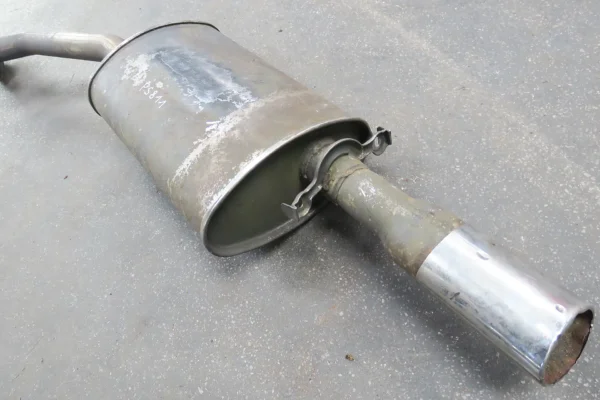 Porsche 944 S 2 Bischoff Dämpfer Nachschalldämpfer inkl. Abgasrohr 94411108302 Edelstahl exhaust system rear muffler – Bild 4