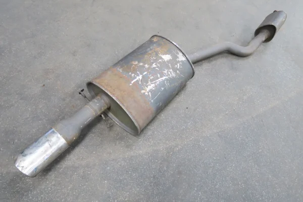 Porsche 944 S 2 Bischoff Dämpfer Nachschalldämpfer inkl. Abgasrohr 94411108302 Edelstahl exhaust system rear muffler – Bild 7