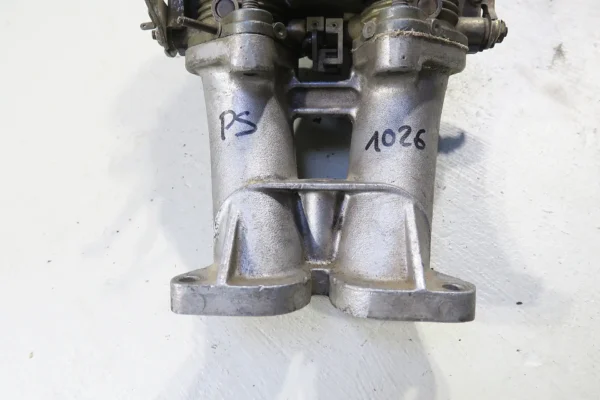 Porsche 356, 912 SOLEX Vergaser 40PII-4 Vergaser mit Ansaugbrücke 616.108.311.01 und Endrohr – Bild 3