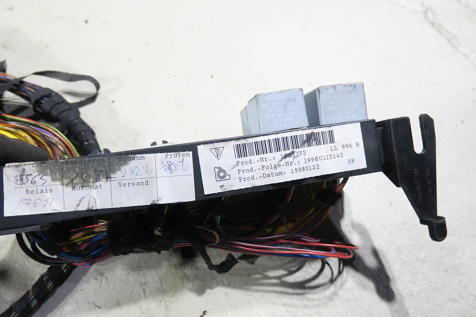 Porsche 911 996 C2 Coupe 3.4 Tiptronic Baujahr 1999 Kabelbaum LL Heck Hinterwagen 99661290500 Leitungssatz Original wiring harness Vorfacelift – Bild 5