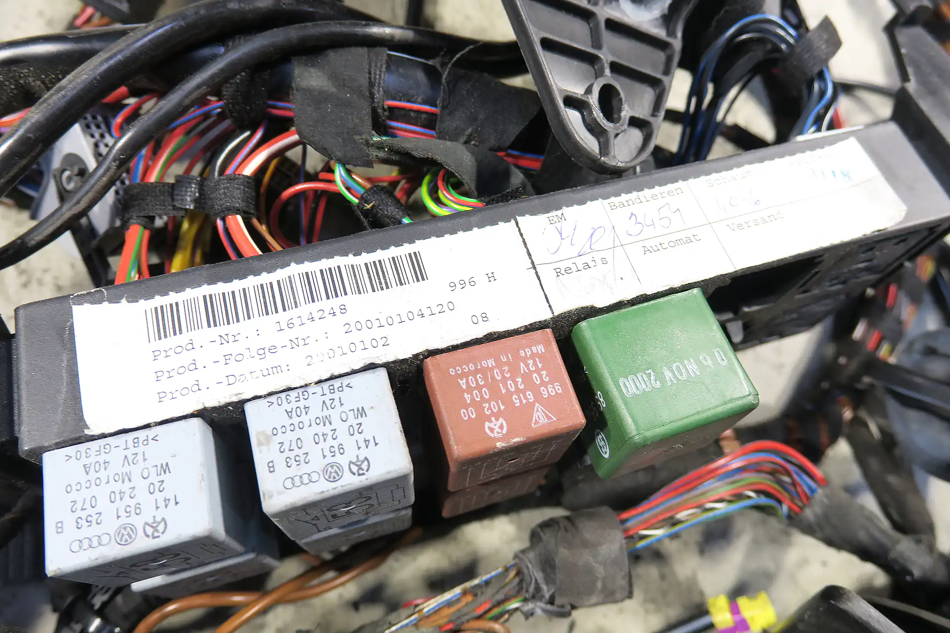 Porsche 911 996 C2 Cabrio Baujahr 2001 Kabelbaum LL Heck Hinterwagen 99661290500 Leitungssatz wiring harness – Bild 4
